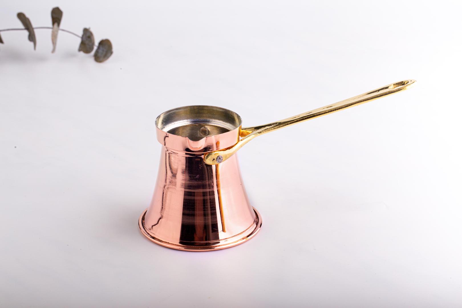 Delishy Modern Design, Handmade Copper Turkish Greek Arabic Coffee Pot, Artisan Coffee Pot, Copper Modern Cezve, Ibrik