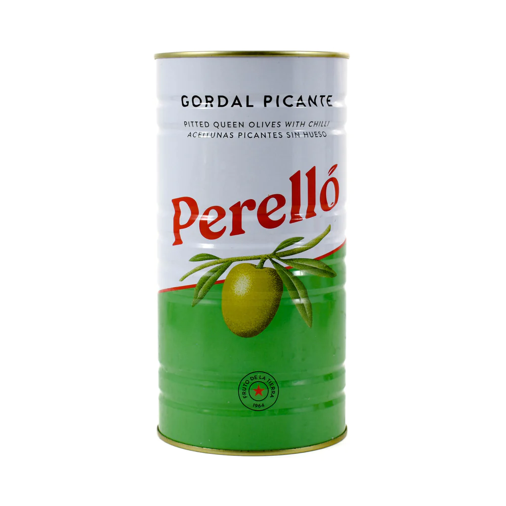 Perelló Spanish Gordal Pitted Green Olives, 150g